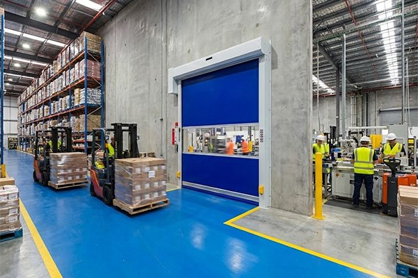 Fast doors for food processing plants