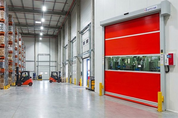 Fast doors for food processing plants