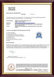 SGS Certification