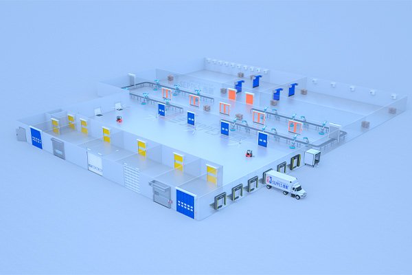 Smart factory multi-door linkage