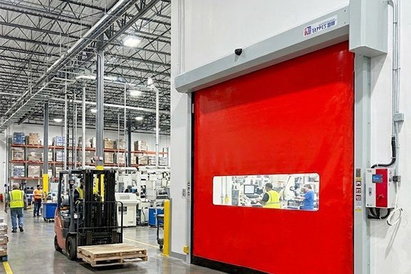 High speed doors for logistics centers
