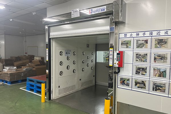 Stainless steel high-speed door
