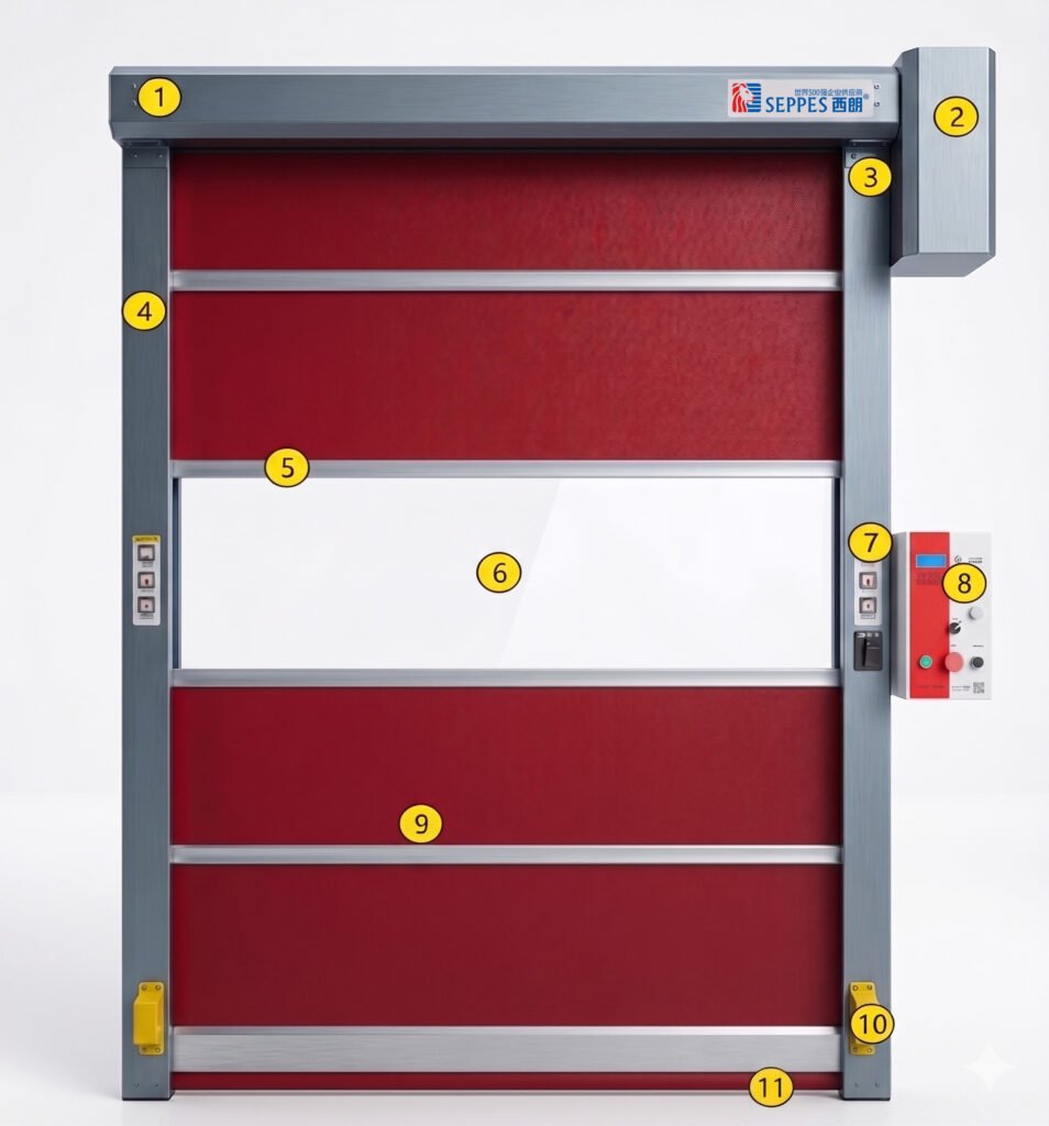 High-Speed ​​Door Disassembly Diagram