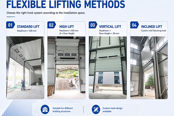 Lifting mechanism for overhead doors