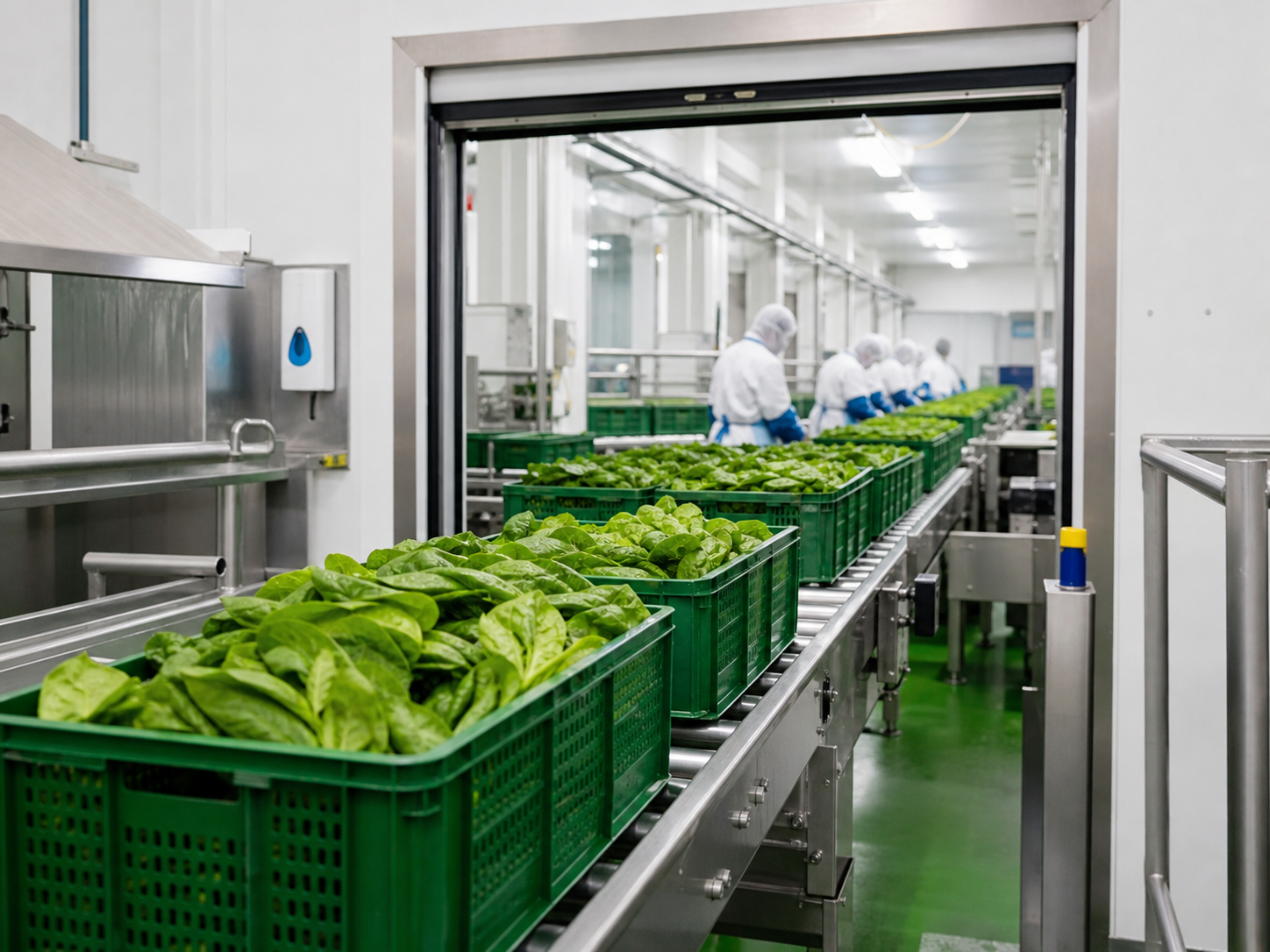 Fresh produce hygienic high speed door application