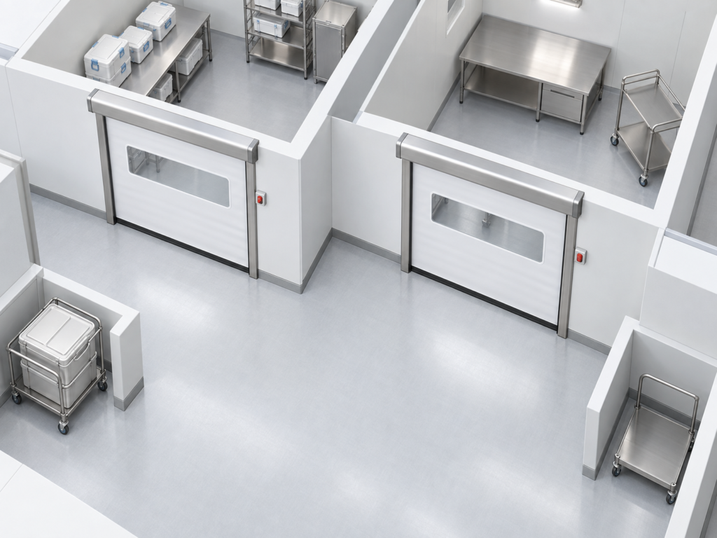 aboratory-clean-support-cart-route-layout