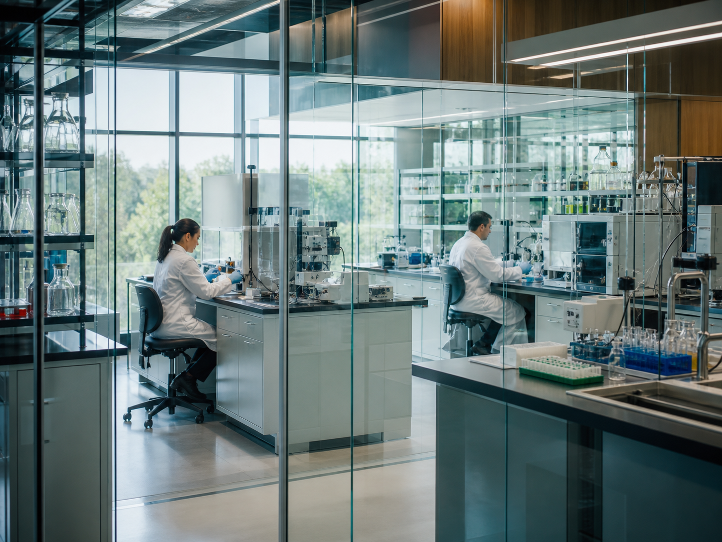 Laboratory airtight cleanroom door application