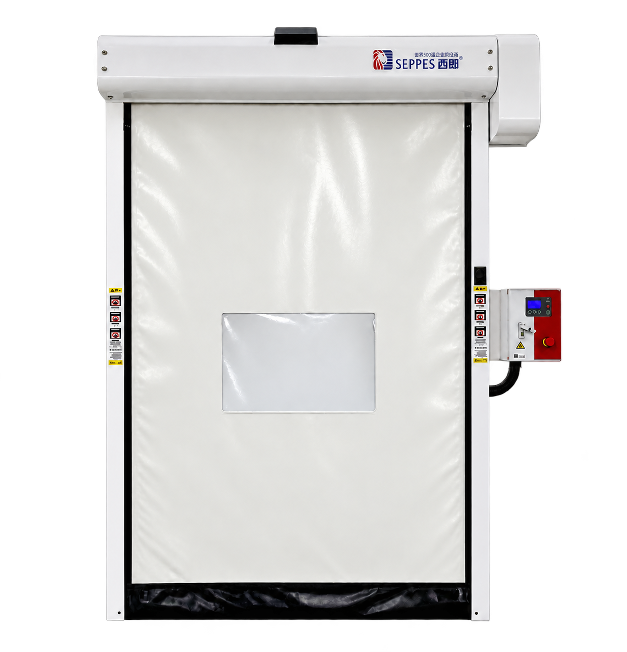 SEPPES zipper-guided self-repairing high speed door